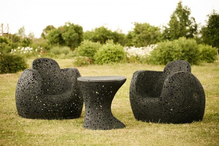 Colección de muebles en fibra de basalto de Raimonds Cirulis