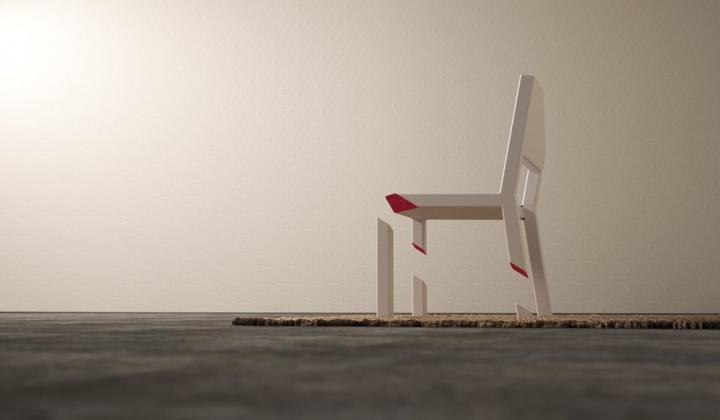 Diseño de sillas: Cut Chair