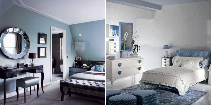 El gris azulado en la decoración de interiores