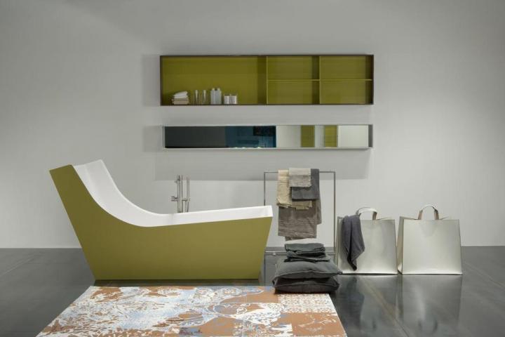 Inspiración cuartos de baño:  decoración en verde. Cuarto de baño de Antonio Lupi