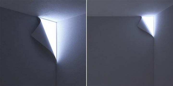 Lámpara Peel: haz que salga luz de tus paredes