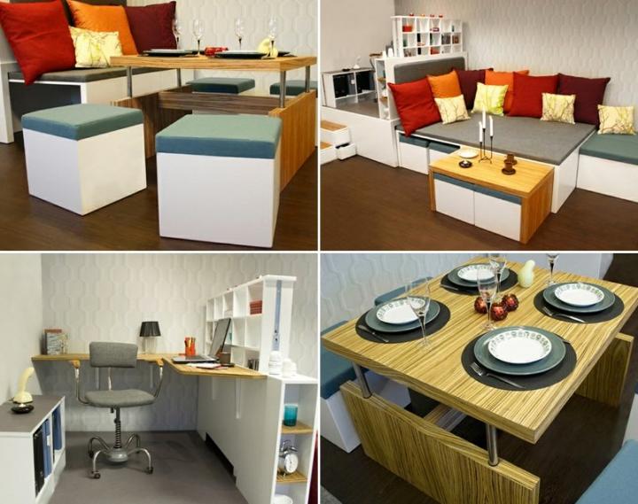 Matroshka, muebles compactos para casas pequeñas