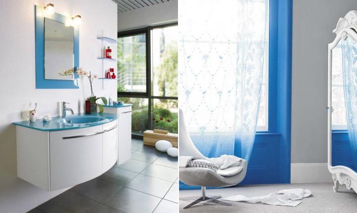 El azul cielo en la decoraci&oacute;n de interiores