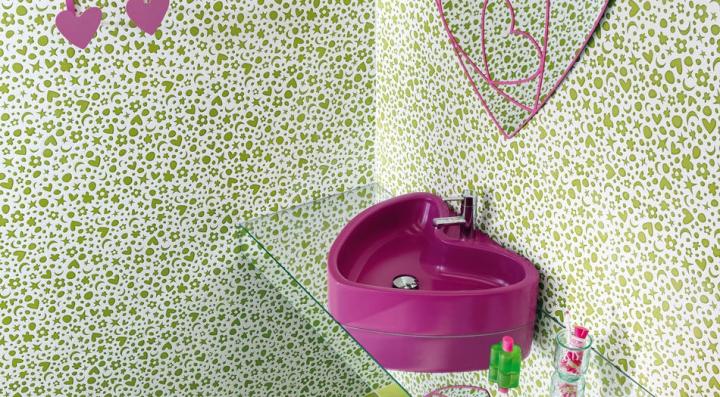 Azulejos de cuarto de baño de Agatha Ruiz de la Prada