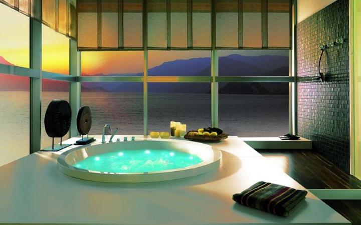 Ba&ntilde;eras de lujo. Ba&ntilde;era Soleil Round de Porcelanosa