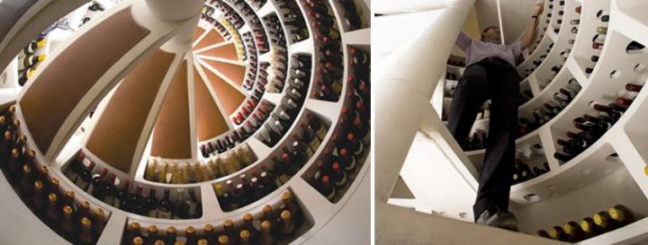 Bodegas espirales de vino de Spiral Cellars