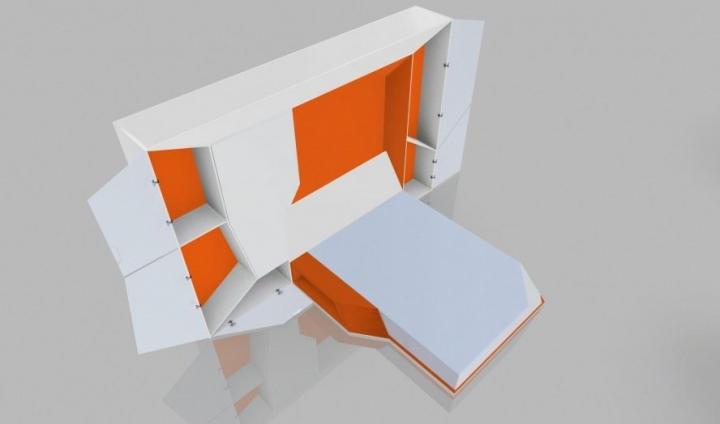 Cama modular de diseño Boxetti