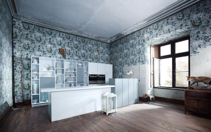 Cocina NX 902 Cristal mate blanco polar