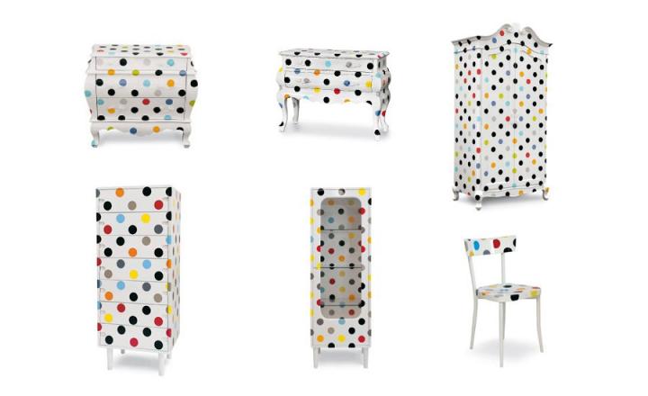 Colecci&oacute;n de muebles Trip de Seletti. Muebles de lunares Seletti