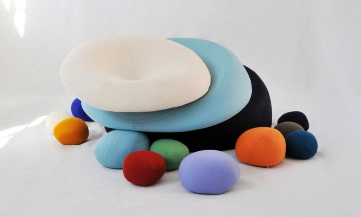 Pufs de la colecci&oacute;n N&eacute;nuphares de Smarin