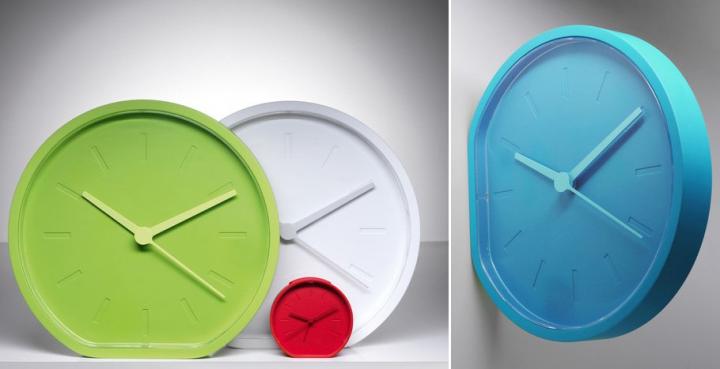 Decoración pop. Relojes Side/Beside