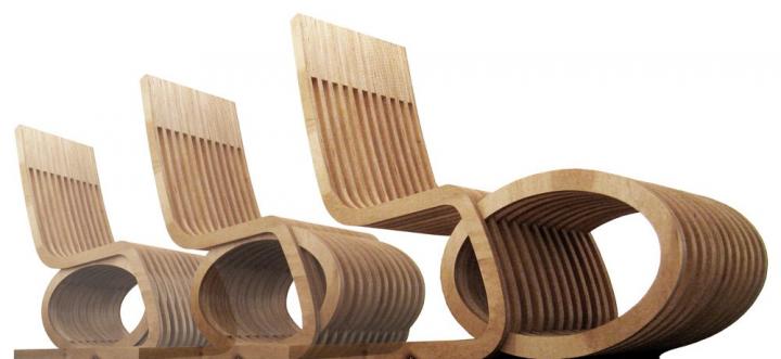 Diseño de silla Slice Chair