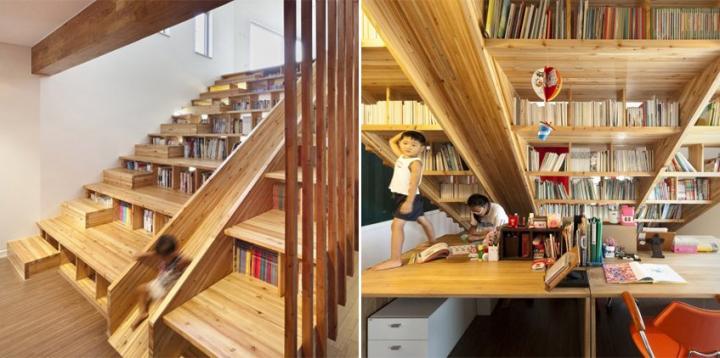 Estantería de madera Library Slide