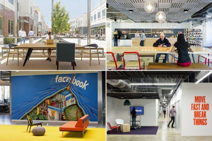 Fotos de las oficinas de Facebook en Menlo Park