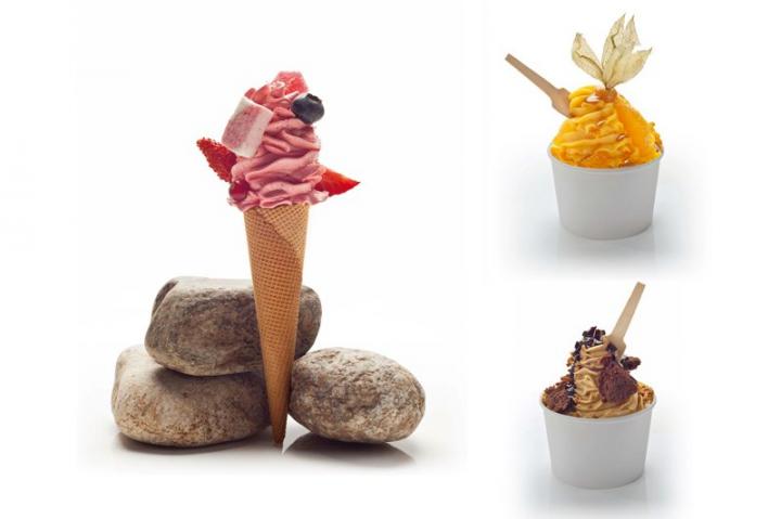 Helados de la helader&iacute;a Rocambolesc de los hermanos Roca