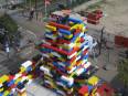 Iglesia realizada con bloques Lego