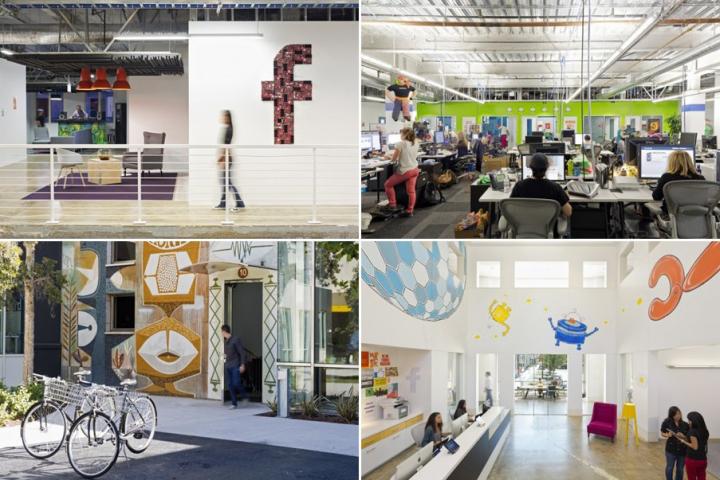 Im&aacute;genes de las oficinas de Facebook en Menlo Park