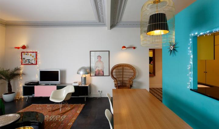 Im&aacute;genes de una decoraci&oacute;n bohemia colorida