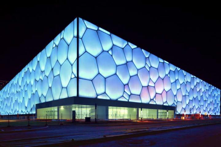 Im&aacute;genes del Watercube en Pek&iacute;n