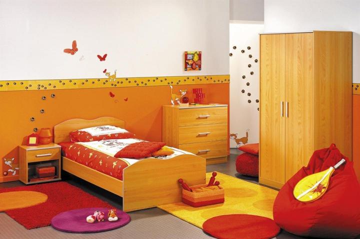 Influencia del color en las habitaciones. Habitaciones de color naranja