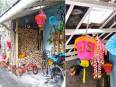 Inspiración para una casa colorida de estilo informal