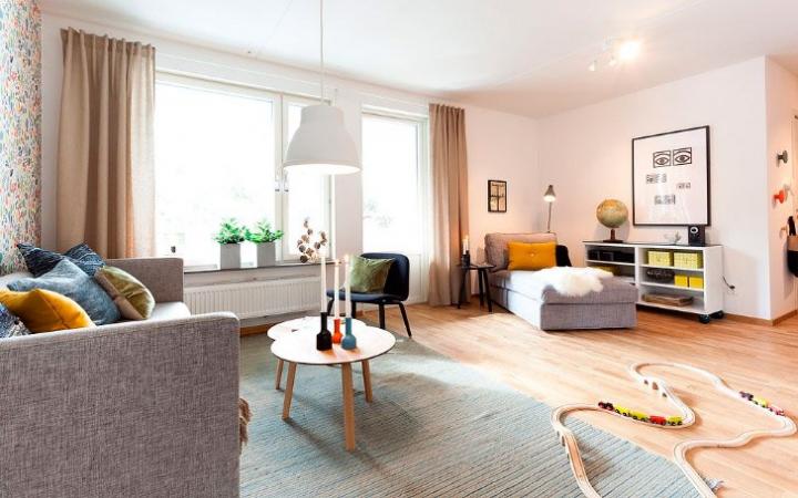 Inspiraci&oacute;n para un sal&oacute;n de estilo escandinavo