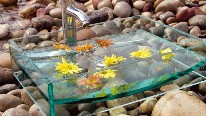 Lavabos de cristal Góndola