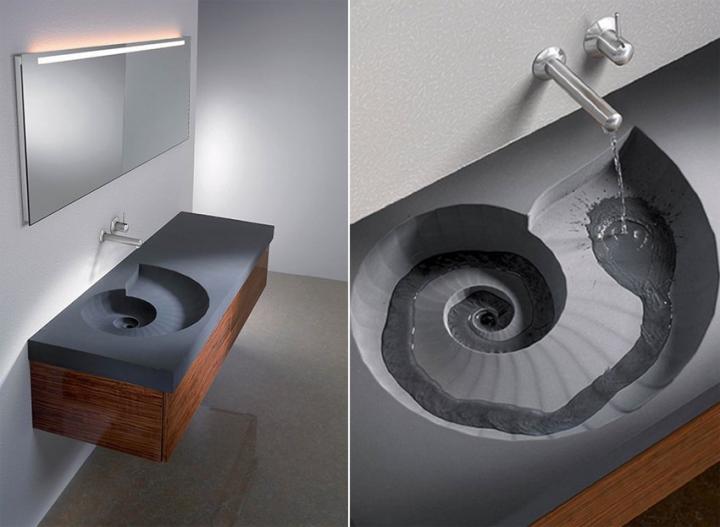Lavabos originales: Ammonite Sink