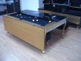 Mesa de comedor convertible en mesa de billar