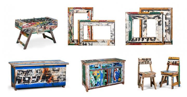 Mobiliario reciclado de Artlantique