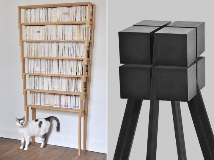 Muebles apilables para casas peque&ntilde;as