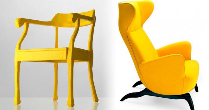 Muebles para una decoración en amarillo
