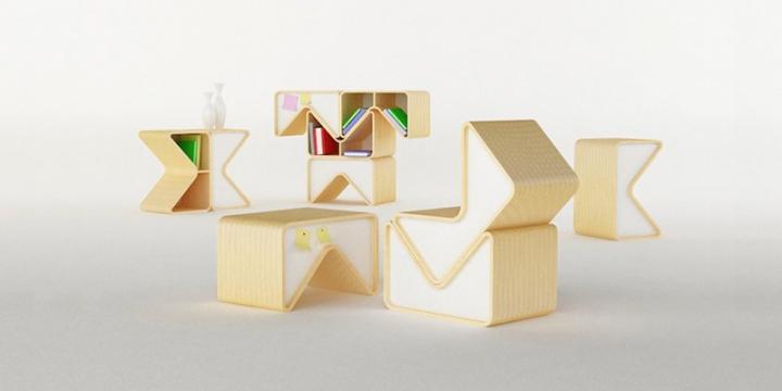 Muebles modulares de Cho Hyung Suk