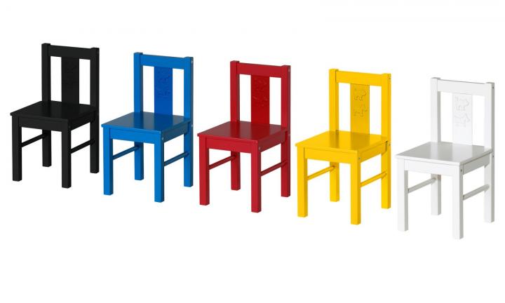 Muebles para niños. Sillas de la colección Kritter de Ikea