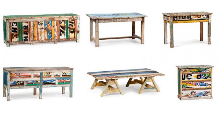 Muebles africanos reciclados de Artlantique
