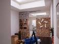 Pared fabricada con piezas Lego