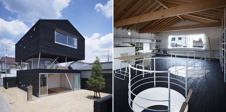 Proyecto de la casa Charred Cedar en Hirosima