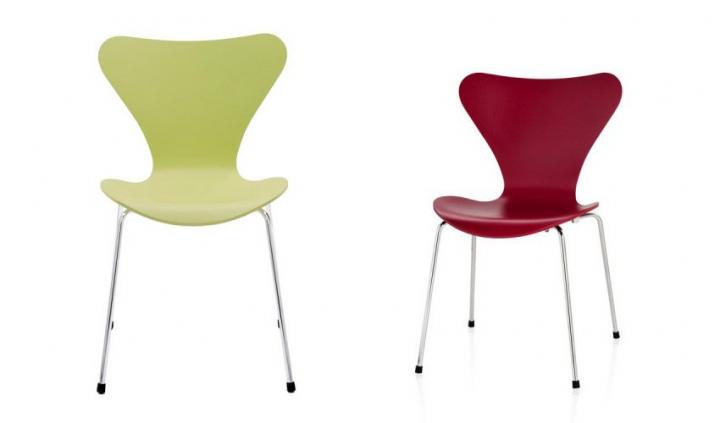 Colección de sillas de diseño. Sillas de Arne Jacobsen