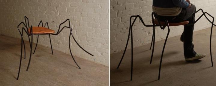 Sillas de dise&ntilde;o. Taburete Arachnid de Topher Gent