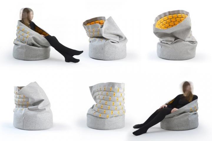 Snug, original puf de la firma Kumeko