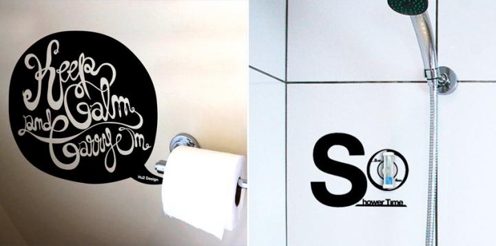 Stickers para el cuarto de baño