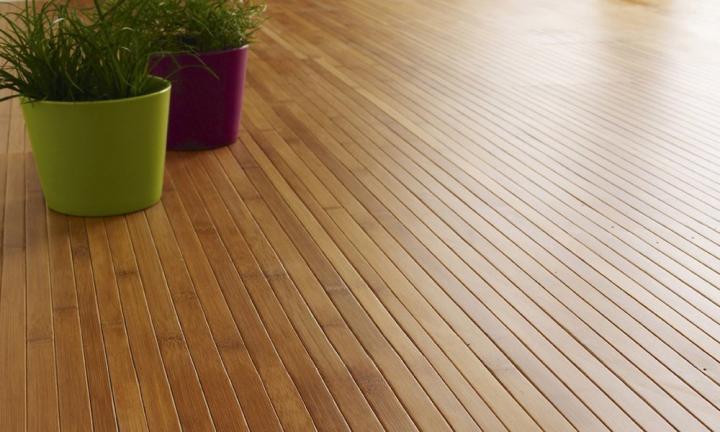 suelos ecológicos: parquet de bambú