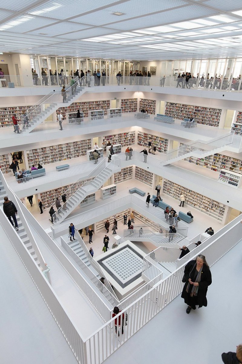 Biblioteca Municipal de Stuttgart, diseño y pasión por la lectura