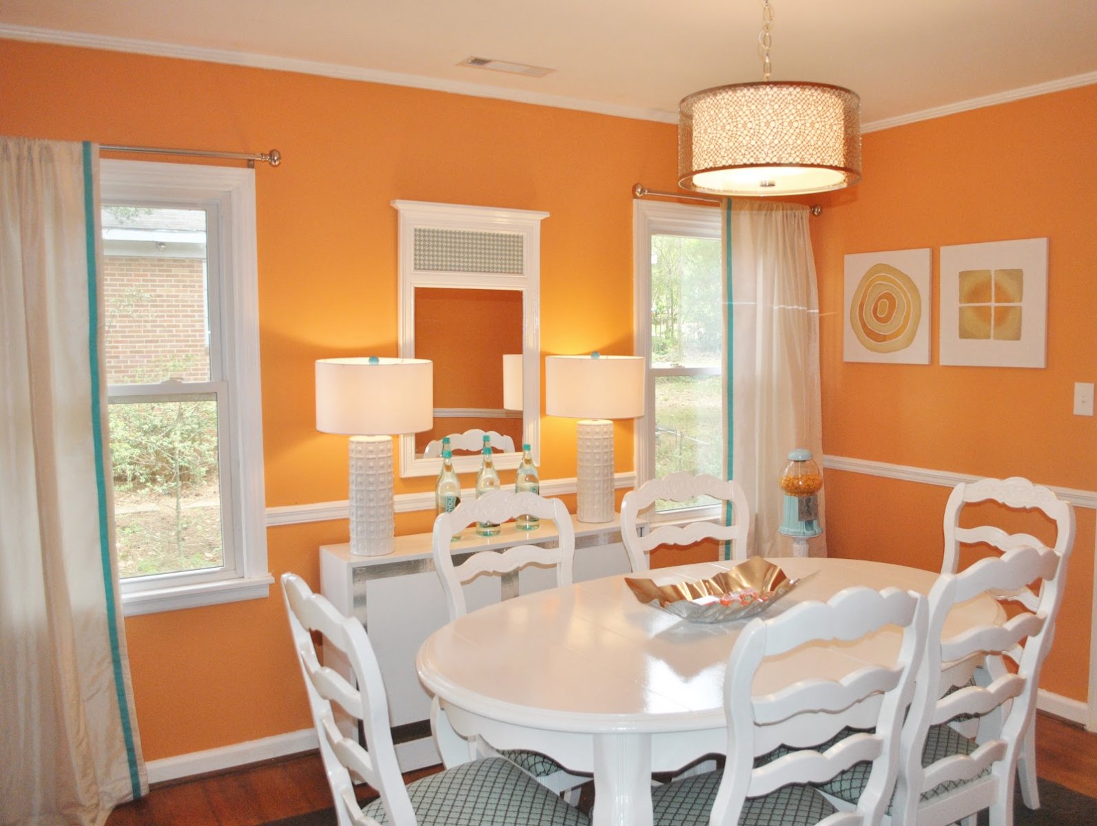 Estimula tu decoración con el color naranja. Decoración del hogar.