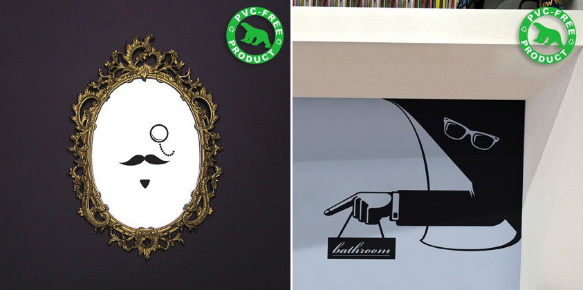 Stickers para el cuarto de baño. Decoración del hogar.