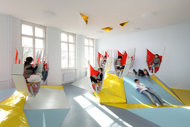 Espacio creativo en un colegio de Berlín