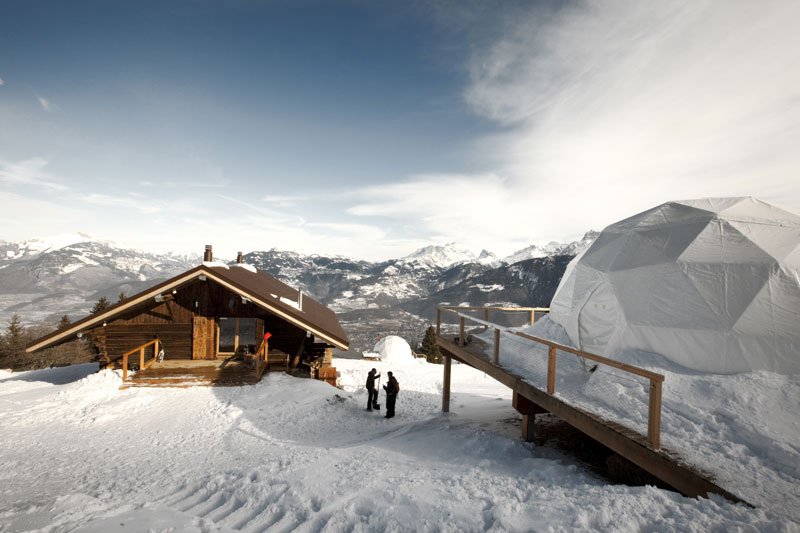 Hotel en los Alpes suizos