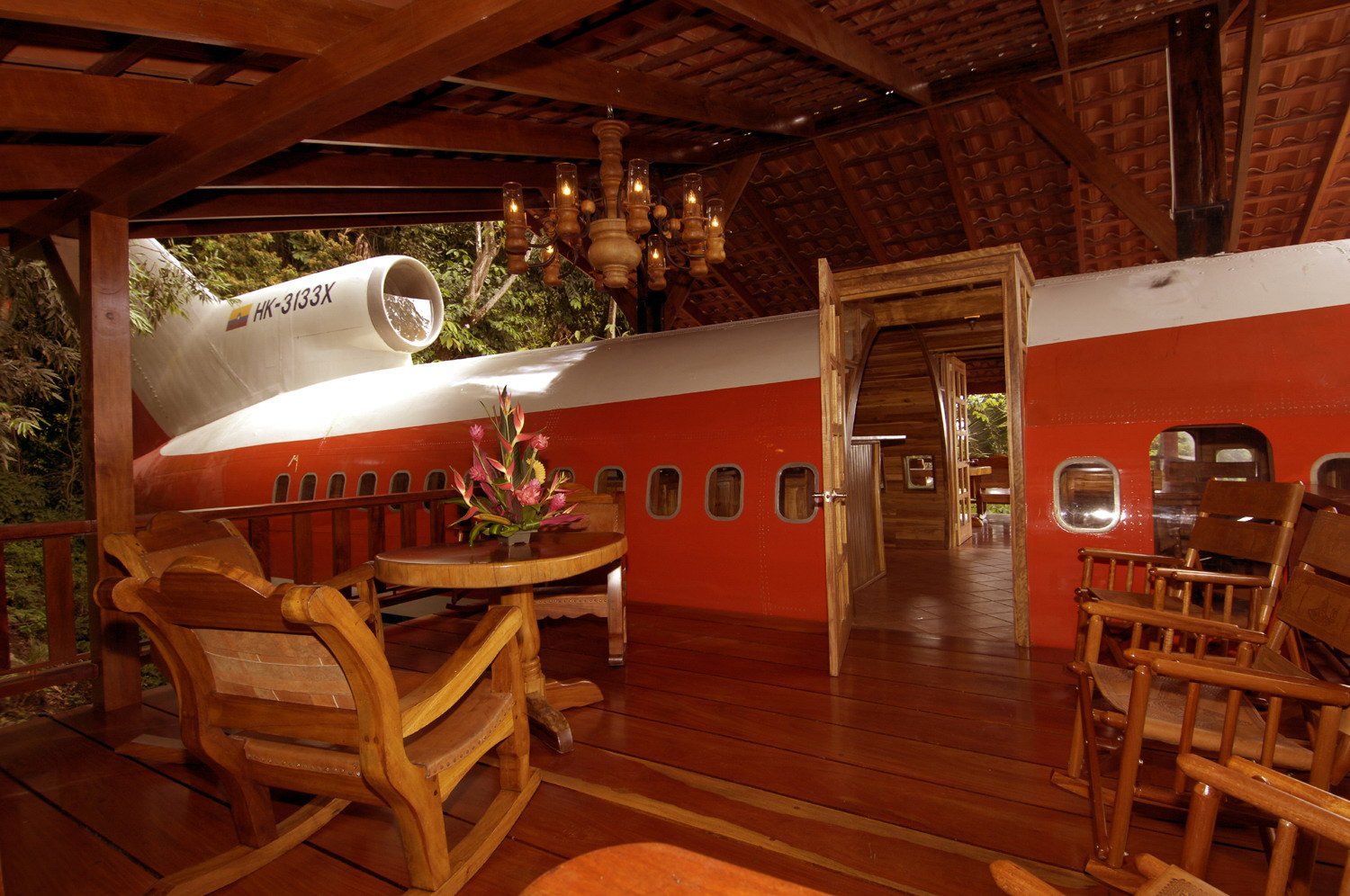 El hotel avión Costa Verde