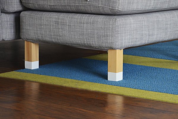 Idea decorativa: personalizar las patas de nuestros sofás