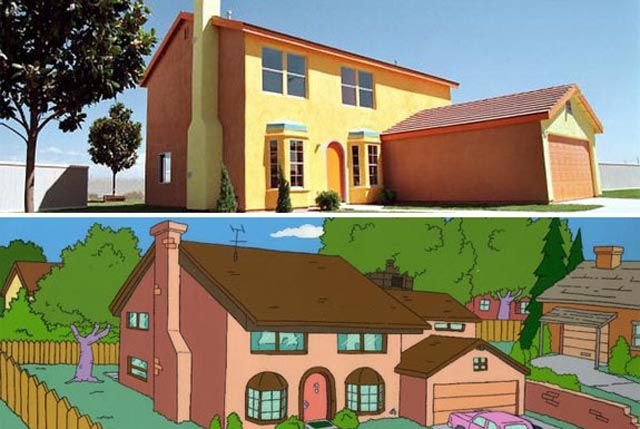La casa de la familia Simpson en el mundo real